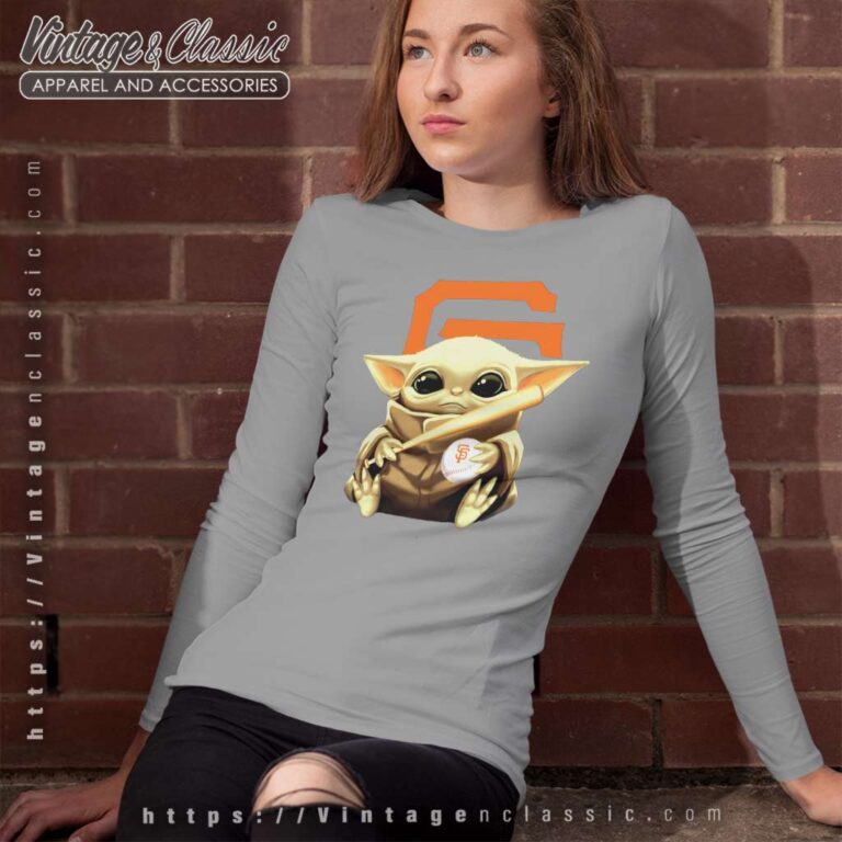 Baby Yoda San Francisco Giants Long Sleeve Tee Baby Yoda San Francisco Giants Long Sleeve Tee