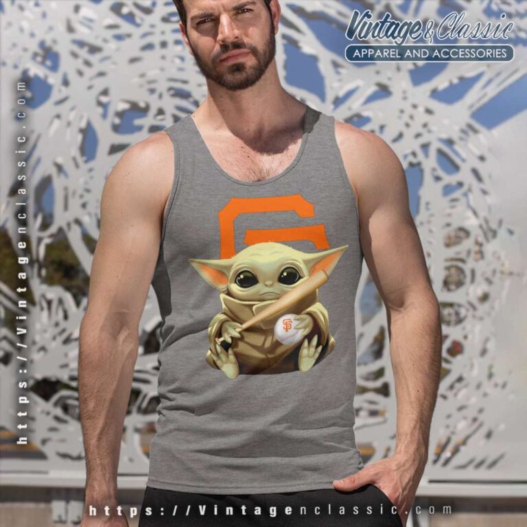 Baby Yoda San Francisco Giants Tank Top Racerback Baby Yoda San Francisco Giants Tank Top Racerback