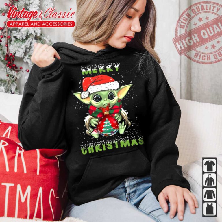 Baby Yoda Santa Christmas Star Wars Christmas Hoodie Baby Yoda Santa Christmas Star Wars Christmas Hoodie