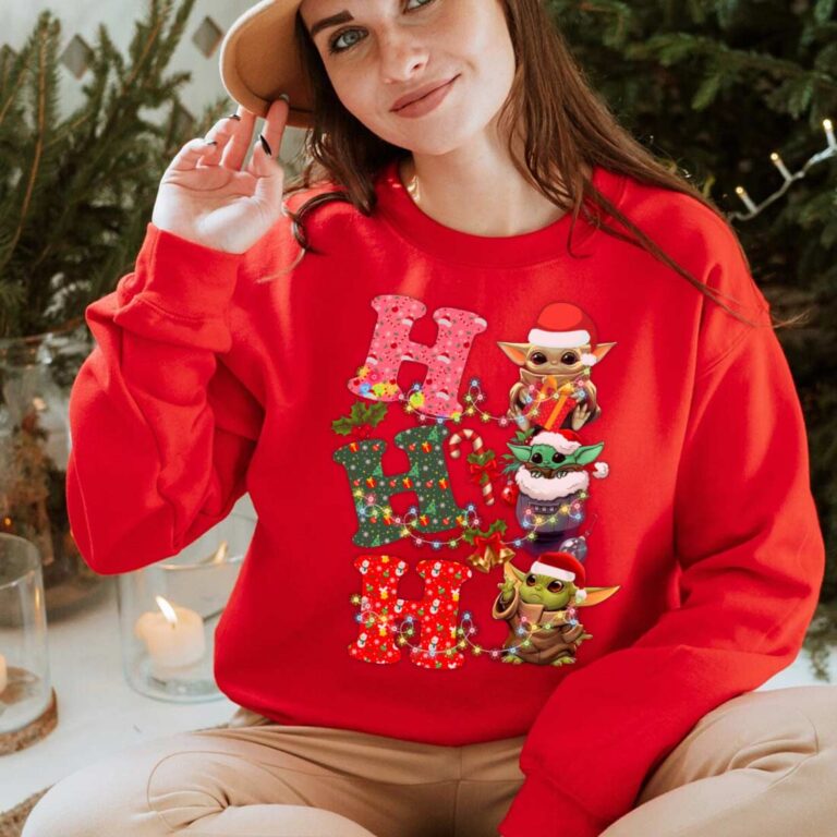 Baby Yoda Star Wars Christmas Ho Ho Ho The Mandalorian Grogu TShirt Baby Yoda Star Wars Christmas Ho Ho Ho The Mandalorian Grogu TShirt
