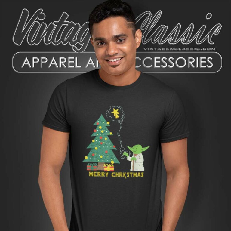 Baby Yoda Star Wars Decorates Merry Christmas Tree T Shirt Baby Yoda Star Wars Decorates Merry Christmas Tree T Shirt