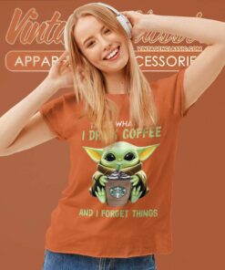 Baby Yoda Starbucks Women TShirt
