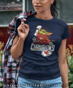 Baby Yoda Super Bowl Champion Kansas City Chiefs Shirt 6 Baby Yoda Super Bowl Champion Kansas City Chiefs Women TShirt