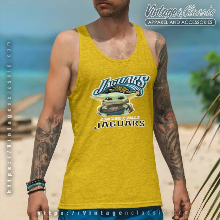Baby Yoda With Jacksonville Jaguars Nfl Tank Top Racerback Baby Yoda With Jacksonville Jaguars Nfl Tank Top Racerback