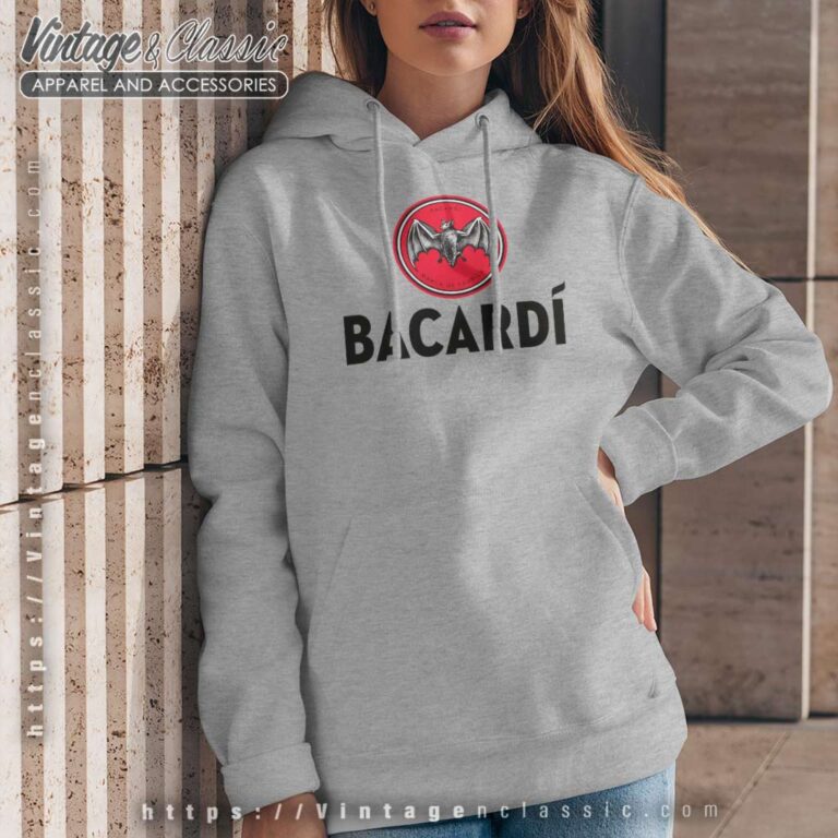 Bacardi Rum Bat Logo Hoodie Bacardi Rum Bat Logo Hoodie