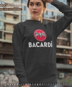 Bacardi Rum Bat Logo Sweatshirt