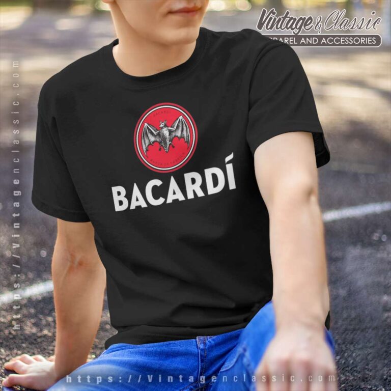 Bacardi Rum Bat Logo T Shirt Bacardi Rum Bat Logo T Shirt