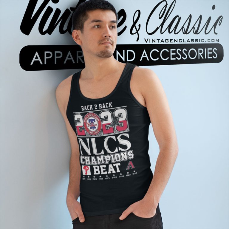 Back 2 Back 2023 Nlcs Champions Philadelphia Phillies Beat Arizona Diamondbacks Tank Top Racerback Back 2 Back 2023 Nlcs Champions Philadelphia Phillies Beat Arizona Diamondbacks Tank Top Racerback