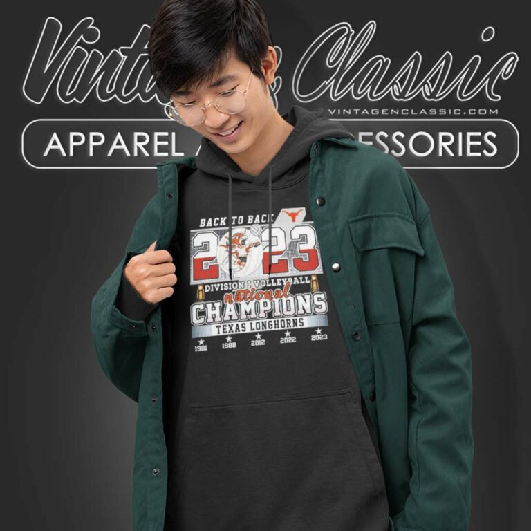 Back To Back Texas Longhorn Volleyball National Champions 2023 Division I Hoodie Back To Back Texas Longhorn Volleyball National Champions 2023 Division I Hoodie