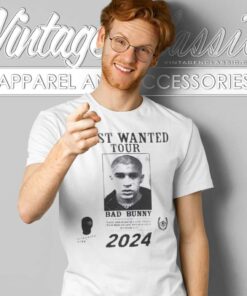 Bad Bunny Shirt Most Wanted Tour 2024 T Shirt