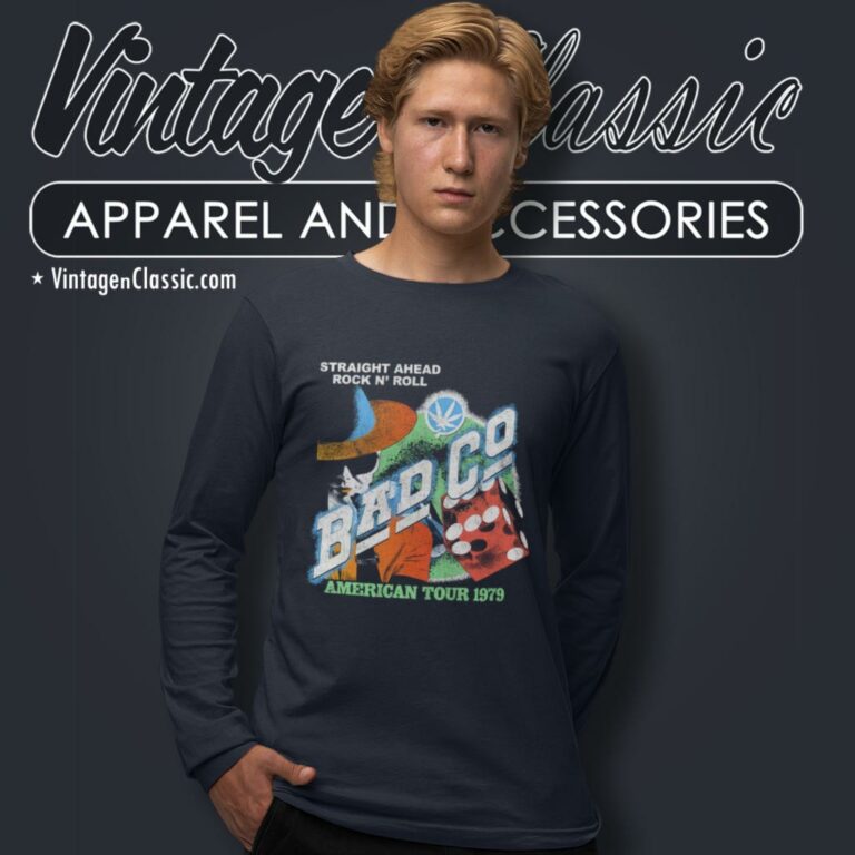 Bad Company Shirt American Tour 1979 Vintage Distressed Long Sleeve Tee Bad Company Shirt American Tour 1979 Vintage Distressed Long Sleeve Tee