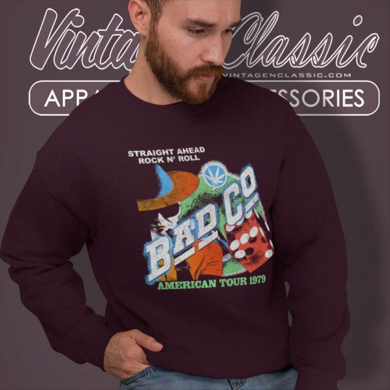 Bad Company Shirt American Tour 1979 Vintage Distressed Sweatshirt Bad Company Shirt American Tour 1979 Vintage Distressed Sweatshirt