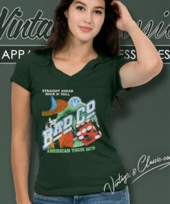 Bad Company Shirt American Tour 1979 Vintage Distressed V Neck TShirt