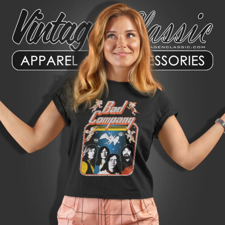 Bad Company Shirt Vintage Burnin Through America Tour Distressed Women T Shirt Bad Company Shirt Vintage Burnin Through America Tour Distressed Women T Shirt