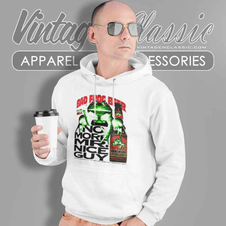 Bad Frog Beer No More Mr Nice Guy Hoodie Bad Frog Beer No More Mr Nice Guy Hoodie