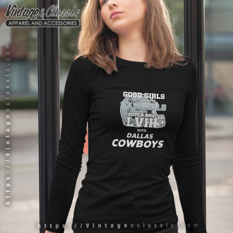 Bad Girls Go To Super Bowl Lviii Dallas Cowboys Long Sleeve Tee Bad Girls Go To Super Bowl Lviii Dallas Cowboys Long Sleeve Tee
