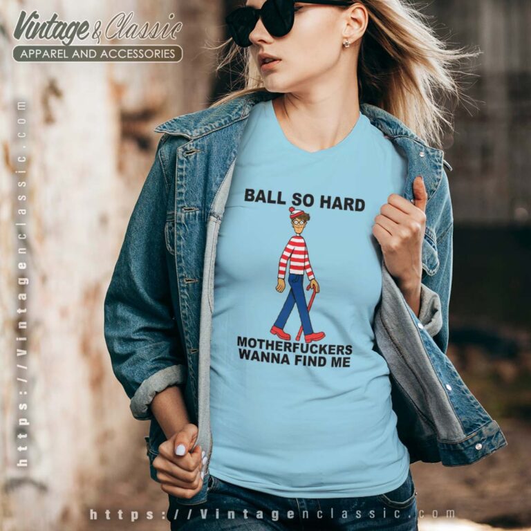 Ball So Hard Waldo Vneck Ball So Hard Waldo Vneck