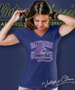 Baltimore Football Est 1996 Helmet V Neck TShirt