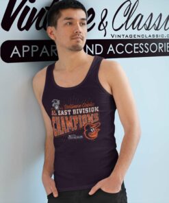 Baltimore Orioles Al East Division Champions Distressed Franklin Tank Top Racerback