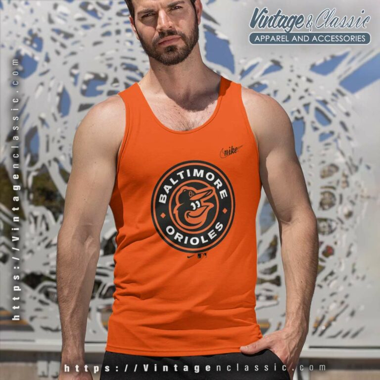 Baltimore Orioles Nike Orange Cooperstown Collection Logo Tank Top Racerback Baltimore Orioles Nike Orange Cooperstown Collection Logo Tank Top Racerback