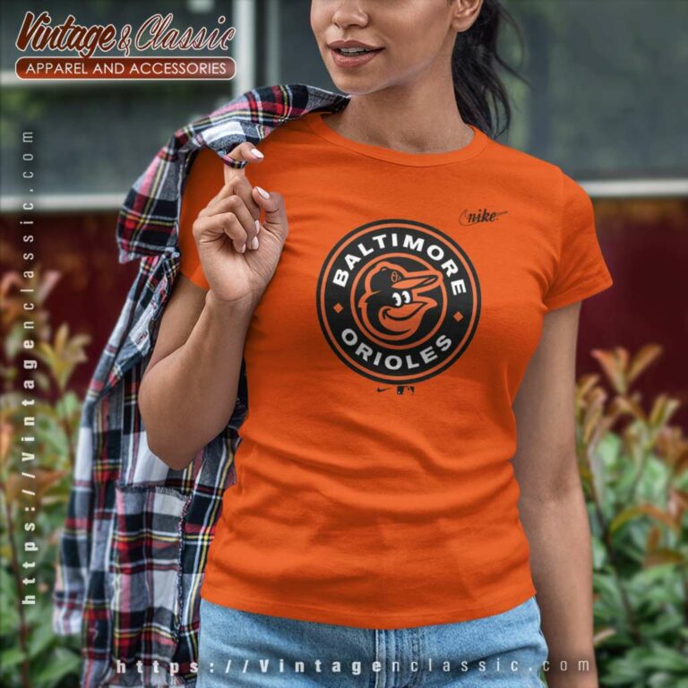 Baltimore Orioles Nike Orange Cooperstown Collection Logo Women TShirt Baltimore Orioles Nike Orange Cooperstown Collection Logo Women TShirt