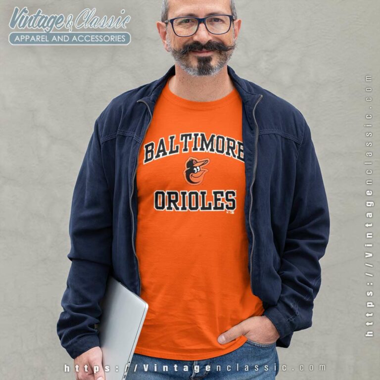 Baltimore Orioles Orange Heart And Soul Long Sleeve Tee Baltimore Orioles Orange Heart And Soul Long Sleeve Tee