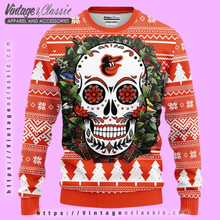 Baltimore Orioles Skull Ugly Christmas Sweater Ugly Christmas Sweater Baltimore Orioles Skull Ugly Christmas Sweater Ugly Christmas Sweater