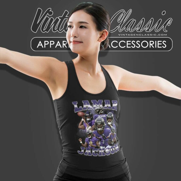 Baltimore Raven Qb Lamar Jackson Tank Top Racerback Baltimore Raven Qb Lamar Jackson Tank Top Racerback