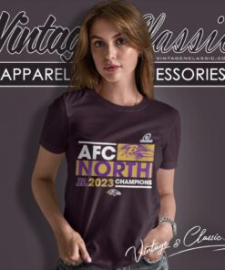Baltimore Ravens 2023 Afc North Division Champions Women T Shirt