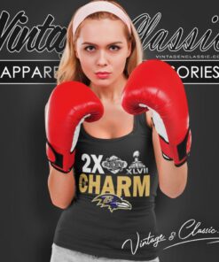 Baltimore Ravens 2x Super Bowl The Charm Tank Top Racerback