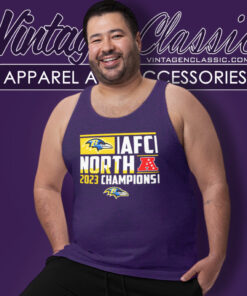 Baltimore Ravens Afc North 2023 Champions Tank Top Racerback