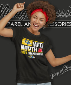 Baltimore Ravens Afc North 2023 Champions Women T Shirt