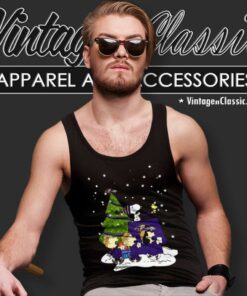 Baltimore Ravens Are Coming To Town Snoopy Christmas Tank Top Racerback