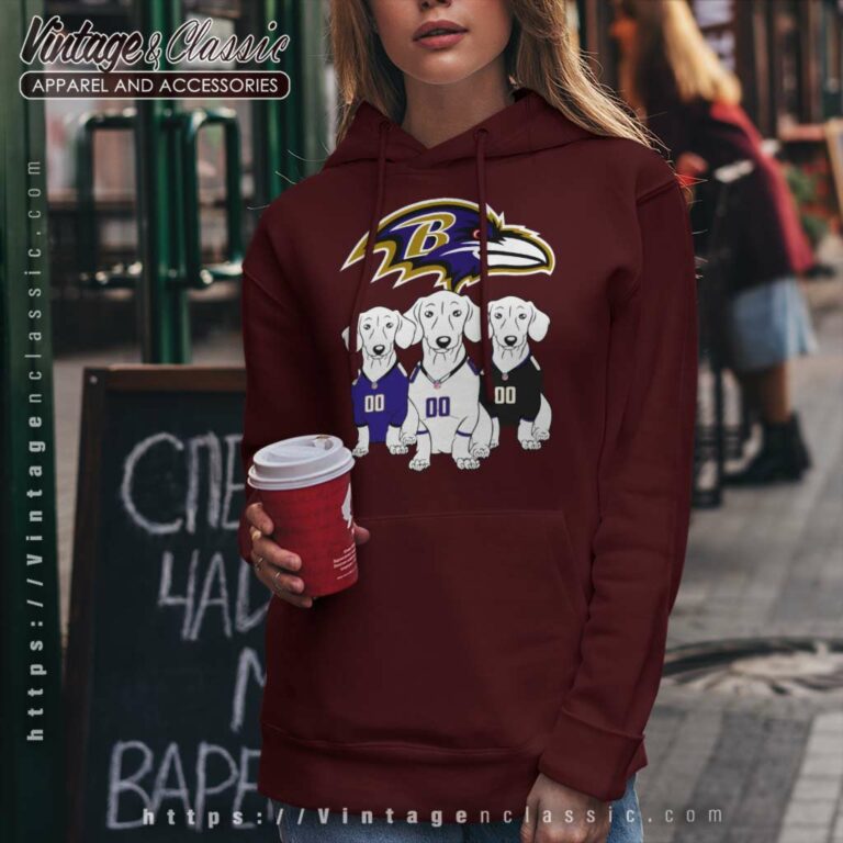 Baltimore Ravens Dachshund Dogs Hoodie Baltimore Ravens Dachshund Dogs Hoodie