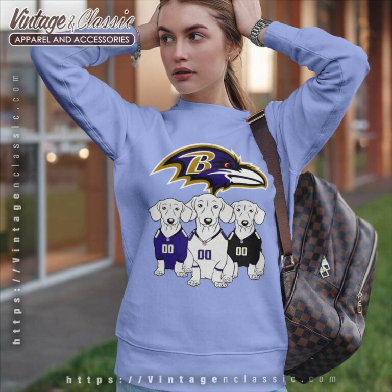 Baltimore Ravens Dachshund Dogs Sweatshirt Baltimore Ravens Dachshund Dogs Sweatshirt