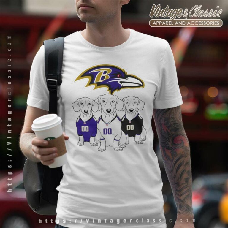 Baltimore Ravens Dachshund Dogs T Shirt Baltimore Ravens Dachshund Dogs T Shirt