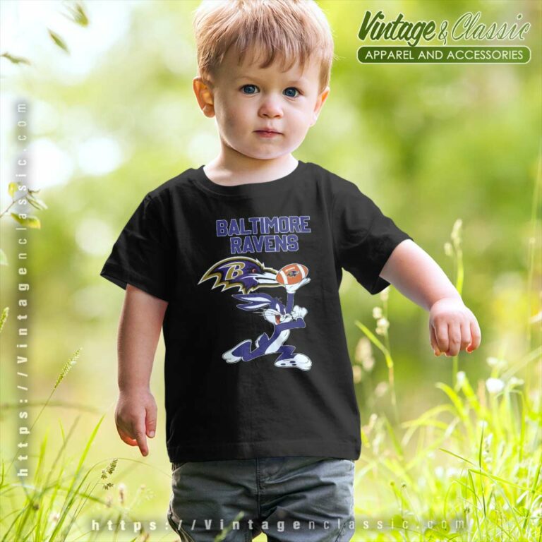 Baltimore Ravens Football Bunny Kids T Shirt Baltimore Ravens Football Bunny Kids T Shirt
