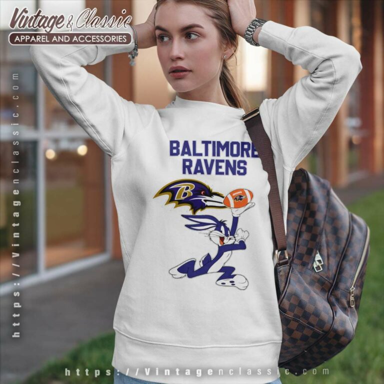 Baltimore Ravens Football Bunny Sweatshirt Baltimore Ravens Football Bunny Sweatshirt