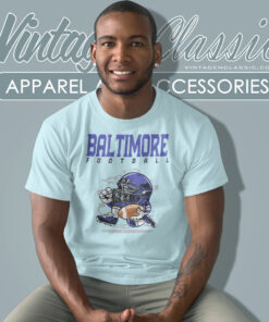 Baltimore Ravens Football Helmet Vintage T Shirt