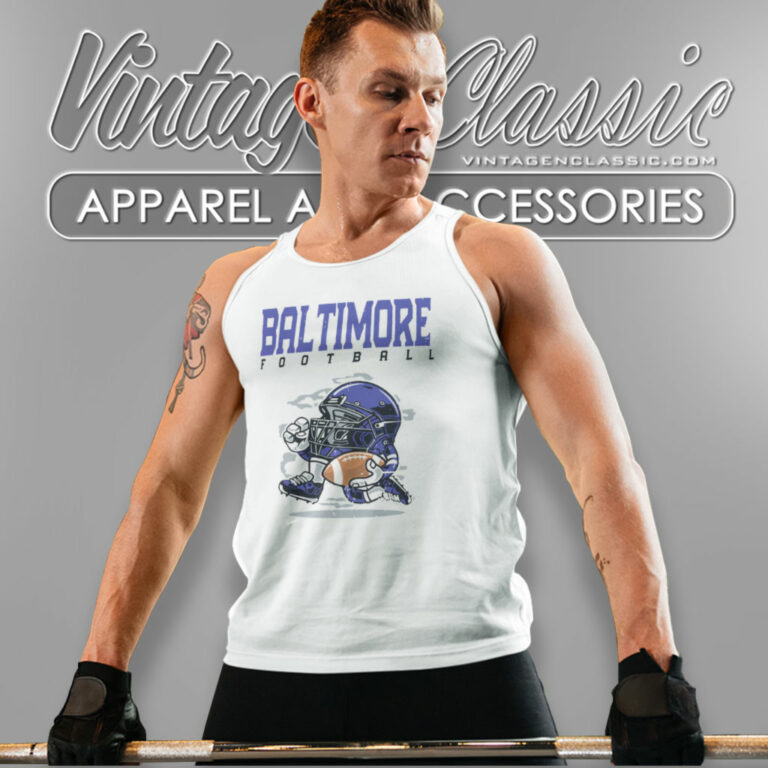 Baltimore Ravens Football Helmet Vintage Tank Top Racerback Baltimore Ravens Football Helmet Vintage Tank Top Racerback