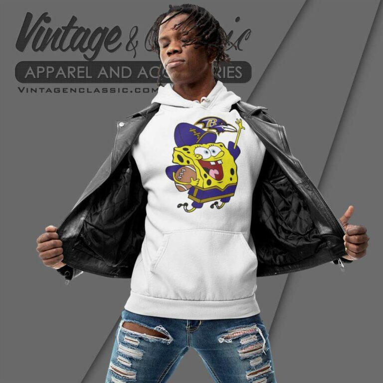 Baltimore Ravens Football Spongebob Hoodie Baltimore Ravens Football Spongebob Hoodie