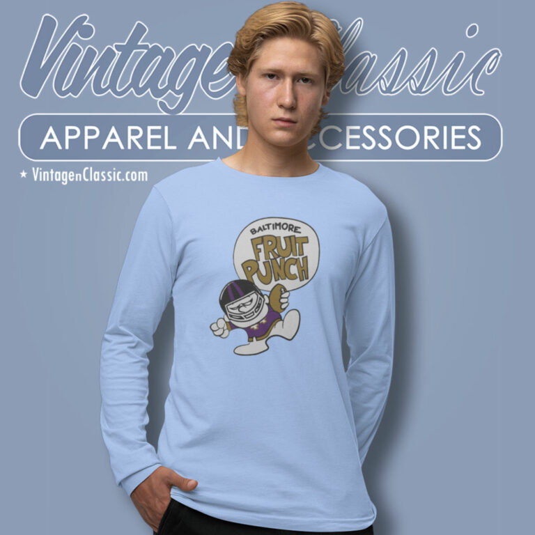 Baltimore Ravens Fruit Punch Funny Long Sleeve Tee Baltimore Ravens Fruit Punch Funny Long Sleeve Tee
