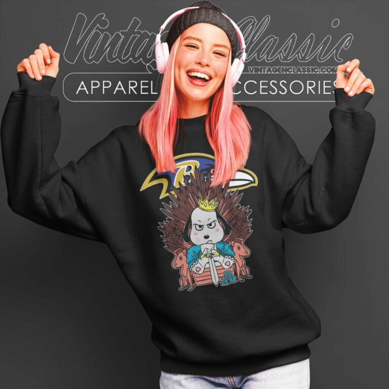 Baltimore Ravens Game Of Thrones Snoopy Sweatshirt Baltimore Ravens Game Of Thrones Snoopy Sweatshirt