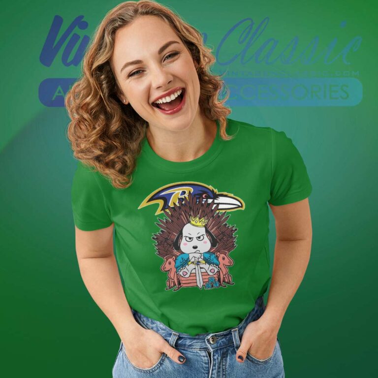 Baltimore Ravens Game Of Thrones Snoopy Women TShirt Baltimore Ravens Game Of Thrones Snoopy Women TShirt