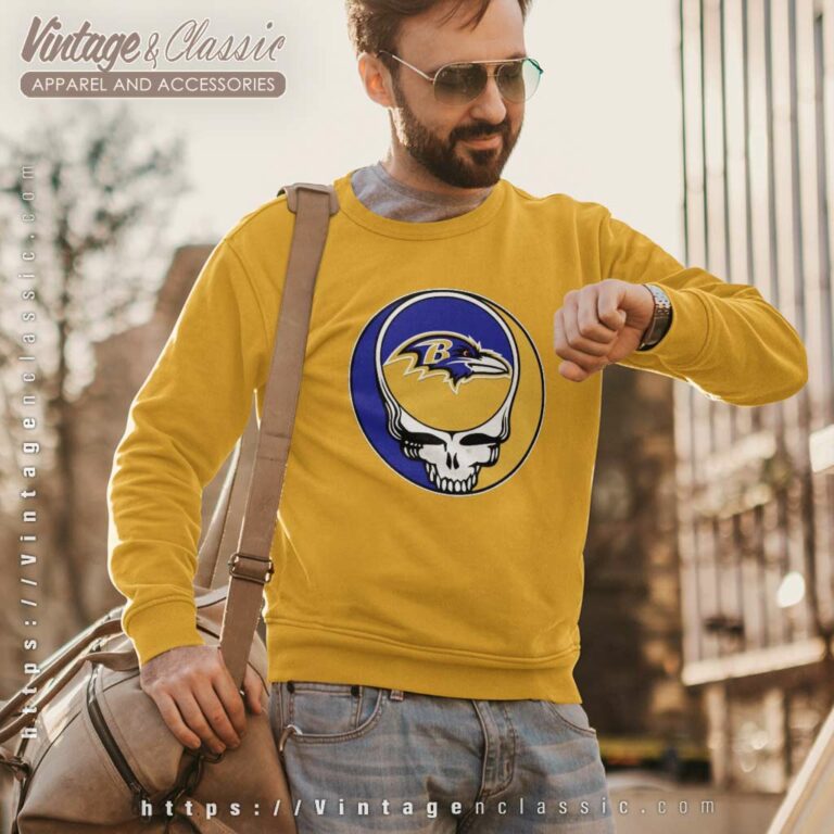 Baltimore Ravens Grateful Dead Steal Your Face Sweatshirt Baltimore Ravens Grateful Dead Steal Your Face Sweatshirt