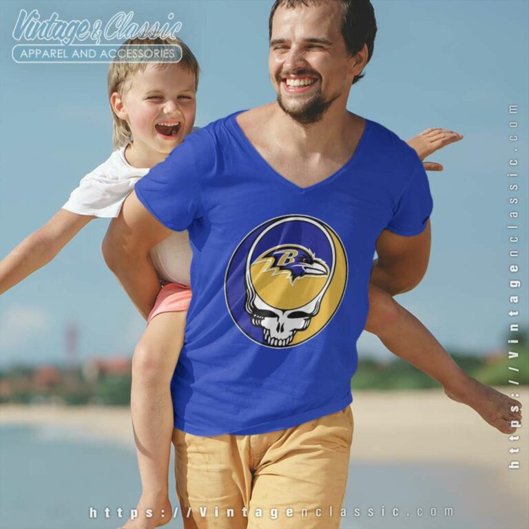Baltimore Ravens Grateful Dead Steal Your Face V Neck TShirt Baltimore Ravens Grateful Dead Steal Your Face V Neck TShirt