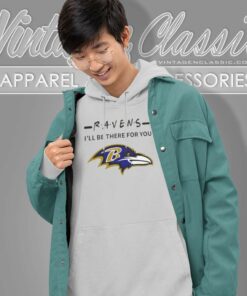 Baltimore Ravens I Will Be There For You Friends Logo Hoodie