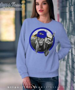 Baltimore Ravens Iron Maiden Skull Sweatshirt