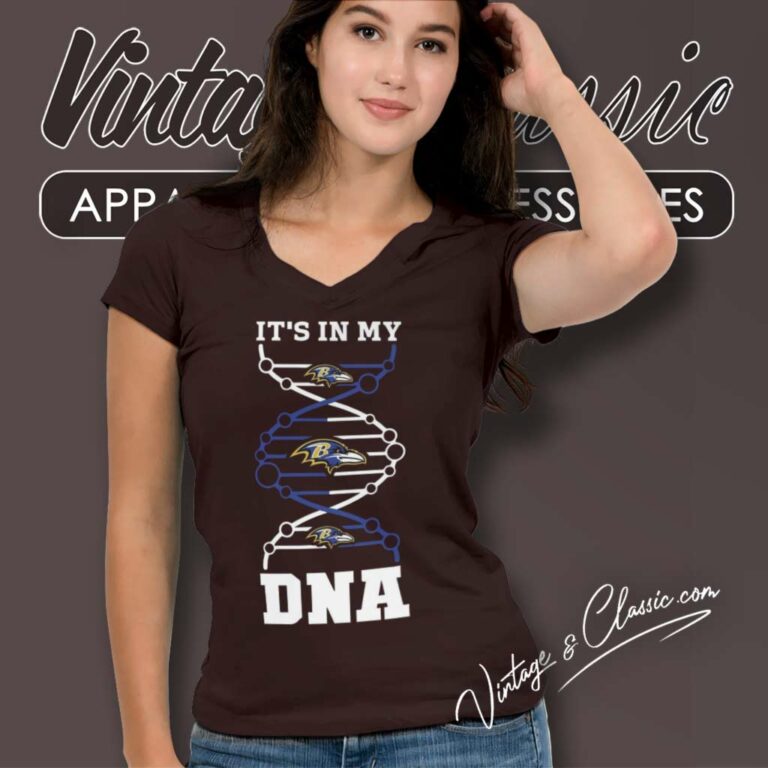 Baltimore Ravens It Is My Dna V Neck TShirt Baltimore Ravens It Is My Dna V Neck TShirt