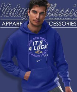 Baltimore Ravens Its A Lock Afc North Division Champions Nike Hoodie